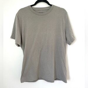 Untuck it shirt mens grey tan shirt sleeve shirt large